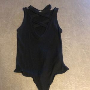 Express black body suit